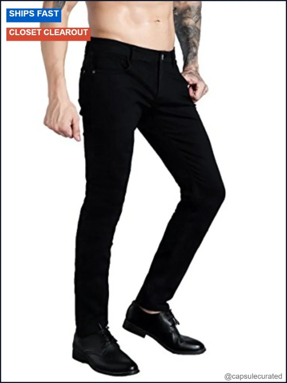Men's Skinny Slim Fit Stretch Denim Jeans Pants